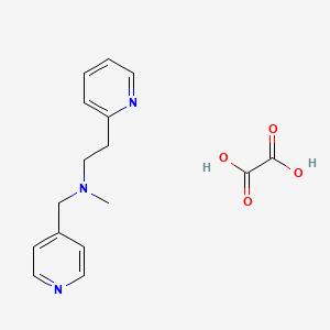 molecular formula C16H19N3O4 B4824497 N-methyl-2-pyridin-2-yl-N-(pyridin-4-ylmethyl)ethanamine;oxalic acid 