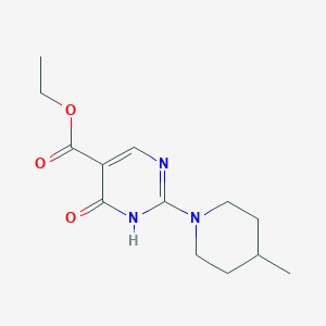 molecular formula C13H19N3O3 B4824653 ethyl 2-(4-methyl-1-piperidinyl)-4-oxo-1,4-dihydro-5-pyrimidinecarboxylate 