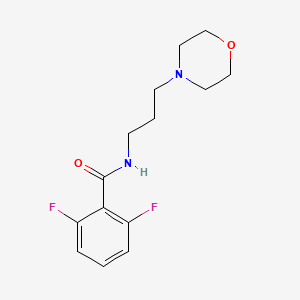 molecular formula C14H18F2N2O2 B4824744 2,6-difluoro-N-[3-(4-morpholinyl)propyl]benzamide 