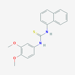 molecular formula C19H18N2O2S B4824957 N-(3,4-dimethoxyphenyl)-N'-1-naphthylthiourea 