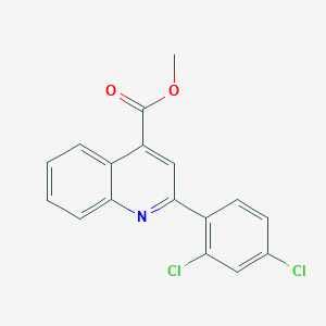 molecular formula C17H11Cl2NO2 B4824995 Methyl 2-(2,4-dichlorophenyl)quinoline-4-carboxylate 
