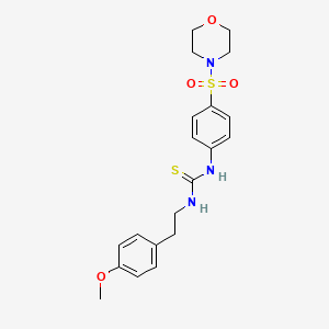 molecular formula C20H25N3O4S2 B4825044 N-[2-(4-methoxyphenyl)ethyl]-N'-[4-(4-morpholinylsulfonyl)phenyl]thiourea 