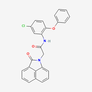 molecular formula C25H17ClN2O3 B4825126 N-(5-chloro-2-phenoxyphenyl)-2-(2-oxobenzo[cd]indol-1(2H)-yl)acetamide 