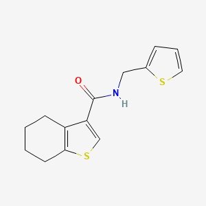 molecular formula C14H15NOS2 B4825278 N-(2-thienylmethyl)-4,5,6,7-tetrahydro-1-benzothiophene-3-carboxamide 