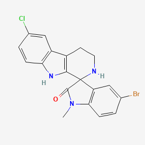 molecular formula C19H15BrClN3O B4825460 5'-bromo-6-chloro-1'-methyl-2,3,4,9-tetrahydrospiro[beta-carboline-1,3'-indol]-2'(1'H)-one 