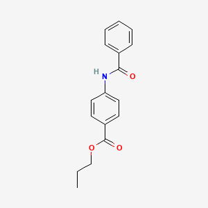 molecular formula C17H17NO3 B4825495 Propyl 4-benzamidobenzoate 