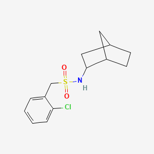molecular formula C14H18ClNO2S B4825527 N-bicyclo[2.2.1]hept-2-yl-1-(2-chlorophenyl)methanesulfonamide 