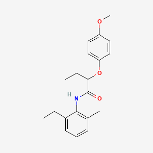 molecular formula C20H25NO3 B4825536 N-(2-ethyl-6-methylphenyl)-2-(4-methoxyphenoxy)butanamide 