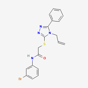 molecular formula C19H17BrN4OS B4825600 N-(3-bromophenyl)-2-{[5-phenyl-4-(prop-2-en-1-yl)-4H-1,2,4-triazol-3-yl]sulfanyl}acetamide 