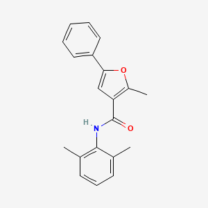 molecular formula C20H19NO2 B4825669 N-(2,6-dimethylphenyl)-2-methyl-5-phenyl-3-furamide 
