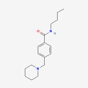 molecular formula C17H26N2O B4825805 N-butyl-4-(1-piperidinylmethyl)benzamide 