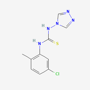 molecular formula C10H10ClN5S B4825811 N-(5-chloro-2-methylphenyl)-N'-4H-1,2,4-triazol-4-ylthiourea 