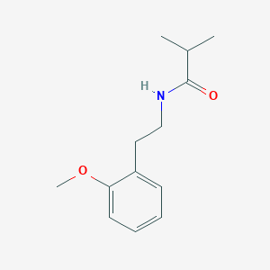 molecular formula C13H19NO2 B4825824 N-[2-(2-methoxyphenyl)ethyl]-2-methylpropanamide 