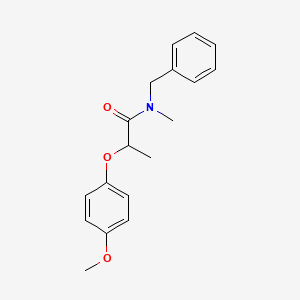 molecular formula C18H21NO3 B4825868 N-benzyl-2-(4-methoxyphenoxy)-N-methylpropanamide 
