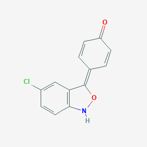 molecular formula C13H8ClNO2 B048260 5-Chloro-3-(4-hydroxyphenyl)-2,1-benzisoxazole CAS No. 67445-85-6