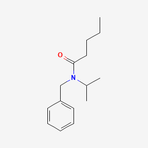 molecular formula C15H23NO B4826518 N-benzyl-N-isopropylpentanamide 
