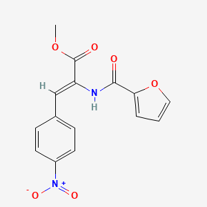 molecular formula C15H12N2O6 B4826655 methyl (Z)-2-(furan-2-carbonylamino)-3-(4-nitrophenyl)prop-2-enoate 