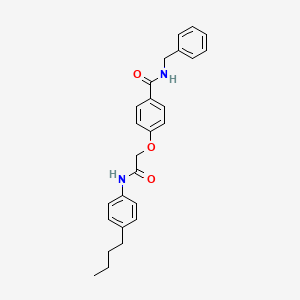 molecular formula C26H28N2O3 B4826758 N-benzyl-4-[2-(4-butylanilino)-2-oxoethoxy]benzamide 