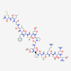 molecular formula C69H109N19O23S3 B048269 Scyliorhinin II (3-18) CAS No. 117354-73-1