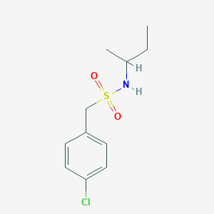 molecular formula C11H16ClNO2S B4827143 N-(butan-2-yl)-1-(4-chlorophenyl)methanesulfonamide 