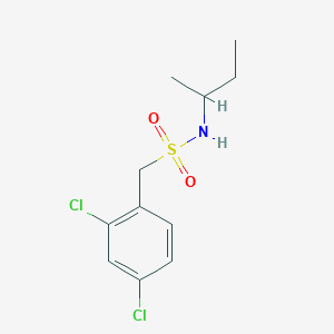 molecular formula C11H15Cl2NO2S B4827428 N-(sec-butyl)-1-(2,4-dichlorophenyl)methanesulfonamide 