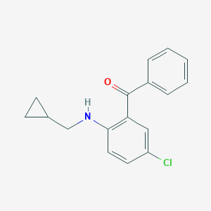 {5-Chloro-2-[(cyclopropylmethyl)amino]phenyl}(phenyl)methanone