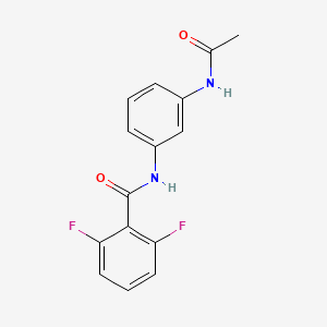 molecular formula C15H12F2N2O2 B4828210 N-(3-acetamidophenyl)-2,6-difluorobenzamide 
