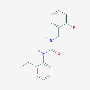 molecular formula C16H17FN2O B4828369 N-(2-ethylphenyl)-N'-(2-fluorobenzyl)urea 