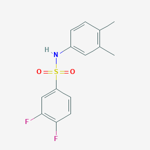 molecular formula C14H13F2NO2S B4828630 N-(3,4-dimethylphenyl)-3,4-difluorobenzenesulfonamide 