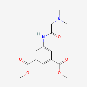 molecular formula C14H18N2O5 B4829211 DIMETHYL 5-{[2-(DIMETHYLAMINO)ACETYL]AMINO}ISOPHTHALATE 