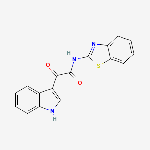 molecular formula C17H11N3O2S B4829259 N-(1,3-benzothiazol-2-yl)-2-(1H-indol-3-yl)-2-oxoacetamide 