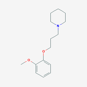 molecular formula C15H23NO2 B4829326 1-[3-(2-methoxyphenoxy)propyl]piperidine 