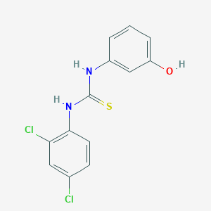 molecular formula C13H10Cl2N2OS B4829473 N-(2,4-dichlorophenyl)-N'-(3-hydroxyphenyl)thiourea 