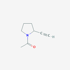 molecular formula C8H11NO B048295 1-乙酰-2-乙炔基吡咯烷 CAS No. 118800-19-4
