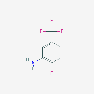 molecular formula C7H5F4N B048297 2-Fluoro-5-(trifluoromethyl)aniline CAS No. 535-52-4