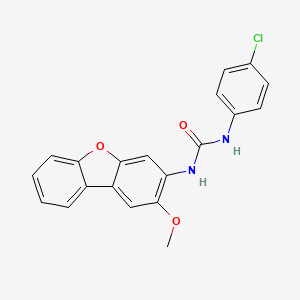 molecular formula C20H15ClN2O3 B4829757 N-(4-chlorophenyl)-N'-(2-methoxydibenzo[b,d]furan-3-yl)urea 