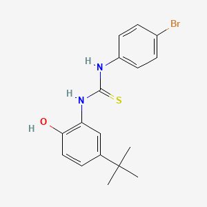 molecular formula C17H19BrN2OS B4830146 N-(4-bromophenyl)-N'-(5-tert-butyl-2-hydroxyphenyl)thiourea 