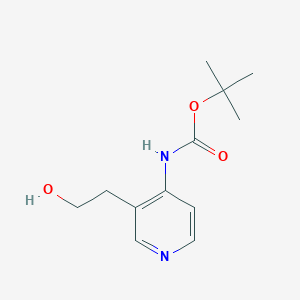molecular formula C12H18N2O3 B048303 2-[4-(Boc-amino)-3-pyridyl]ethanol CAS No. 219834-80-7