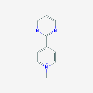 molecular formula C10H10N3+ B048305 1-Methyl-4-(pyrimidin-2-yl)pyridin-1-ium CAS No. 111863-71-9