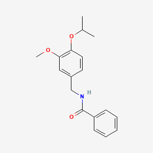 molecular formula C18H21NO3 B4830717 N-(4-isopropoxy-3-methoxybenzyl)benzamide 