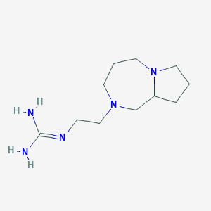 molecular formula C19H41N5 B048311 Guanidine 1,5-diazabicyclo(5.3.0)decane CAS No. 115839-49-1