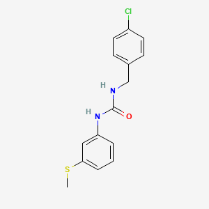 molecular formula C15H15ClN2OS B4831940 N-(4-CHLOROBENZYL)-N'-[3-(METHYLSULFANYL)PHENYL]UREA 
