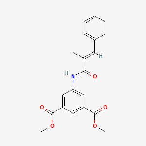 molecular formula C20H19NO5 B4832245 DIMETHYL 5-{[(E)-2-METHYL-3-PHENYL-2-PROPENOYL]AMINO}ISOPHTHALATE 