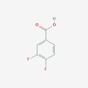 molecular formula C7H4F2O2 B048323 3,4-Difluorobenzoic acid CAS No. 455-86-7