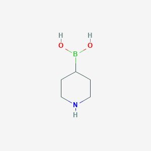 molecular formula C5H12BNO2 B048331 Piperidin-4-ylboronic acid CAS No. 120347-72-0