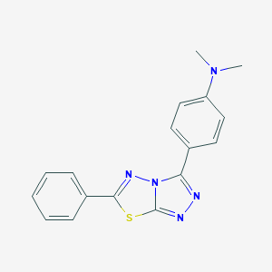 molecular formula C17H15N5S B483311 N,N-dimethyl-N-[4-(6-phenyl[1,2,4]triazolo[3,4-b][1,3,4]thiadiazol-3-yl)phenyl]amine CAS No. 879579-11-0