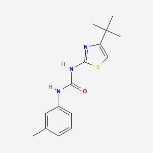 molecular formula C15H19N3OS B4833141 1-(4-(tert-Butyl)thiazol-2-yl)-3-(m-tolyl)urea 