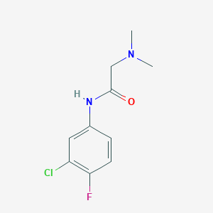 molecular formula C10H12ClFN2O B4833505 N-(3-chloro-4-fluorophenyl)-2-(dimethylamino)acetamide 