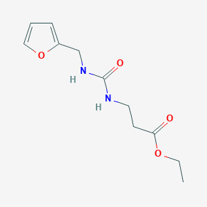 molecular formula C11H16N2O4 B4833518 ETHYL 3-({[(2-FURYLMETHYL)AMINO]CARBONYL}AMINO)PROPANOATE 
