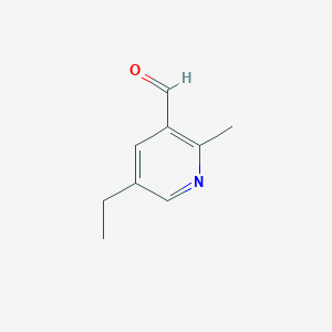 molecular formula C9H11NO B048336 5-Ethyl-2-methylnicotinaldehyde CAS No. 123903-24-2